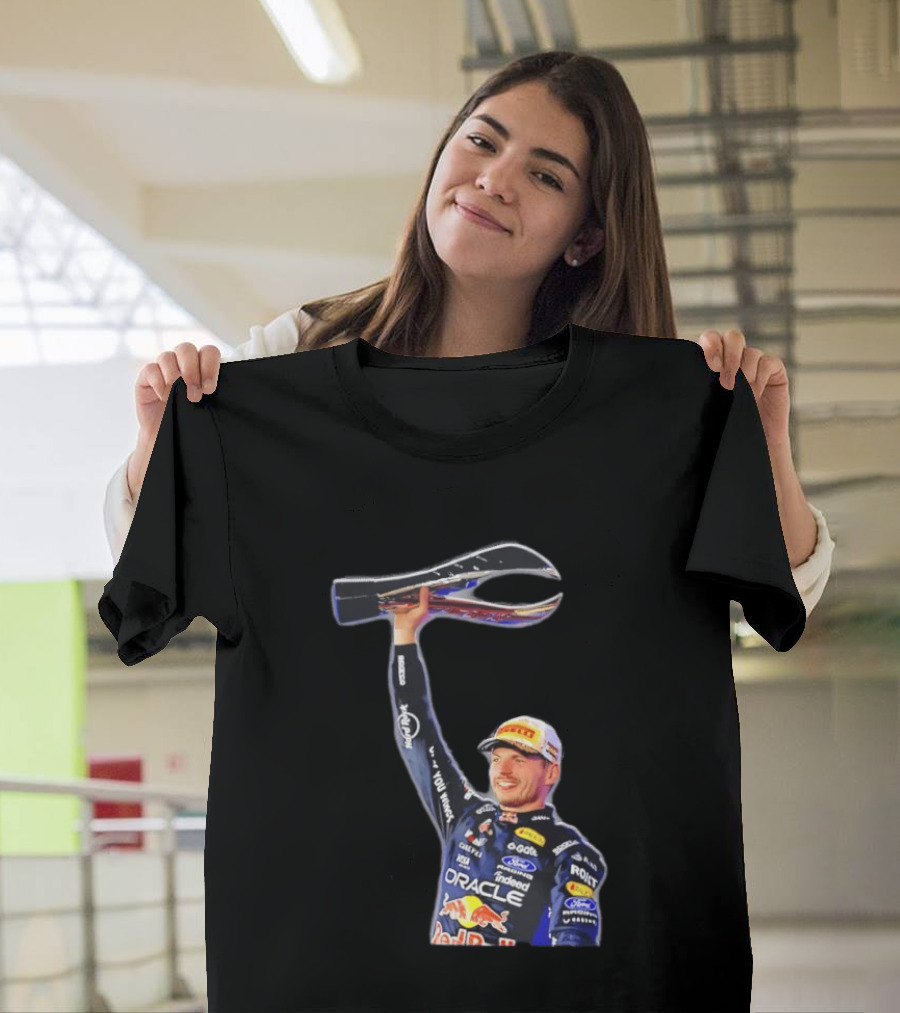 Max Verstappen Oracle Red Bull Racing 2026 Champion Trophy Celebration T-Shirt