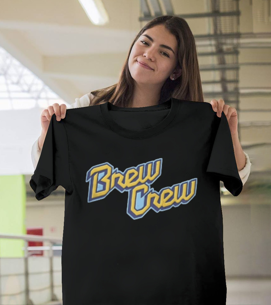 Milwaukee Brewers Brew Crew Yellow Blue T-Shirt
