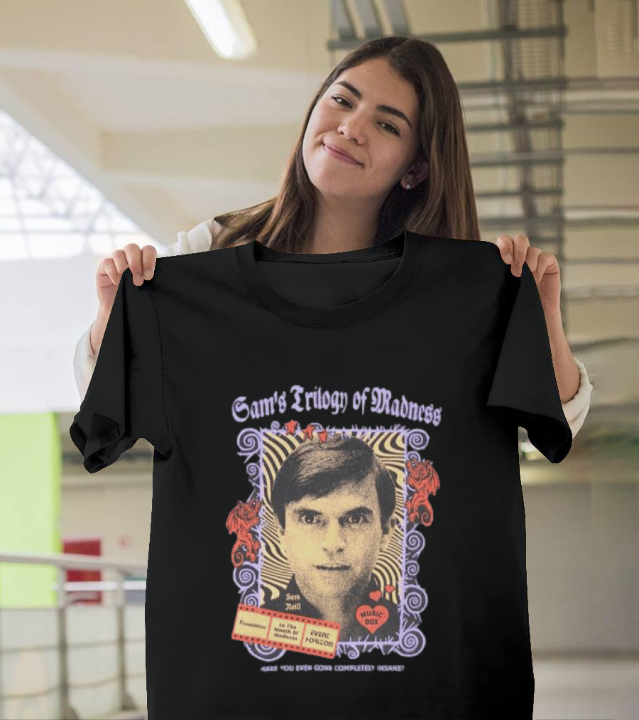 Sam Neill's Trilogy Of Madness Music Box Possession Event Horizon T-Shirt