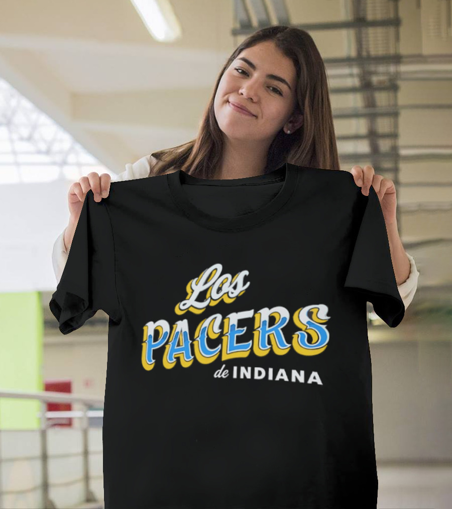 Los Pacers De Indiana NBA Basketball Team Bilingual Branding T-Shirt