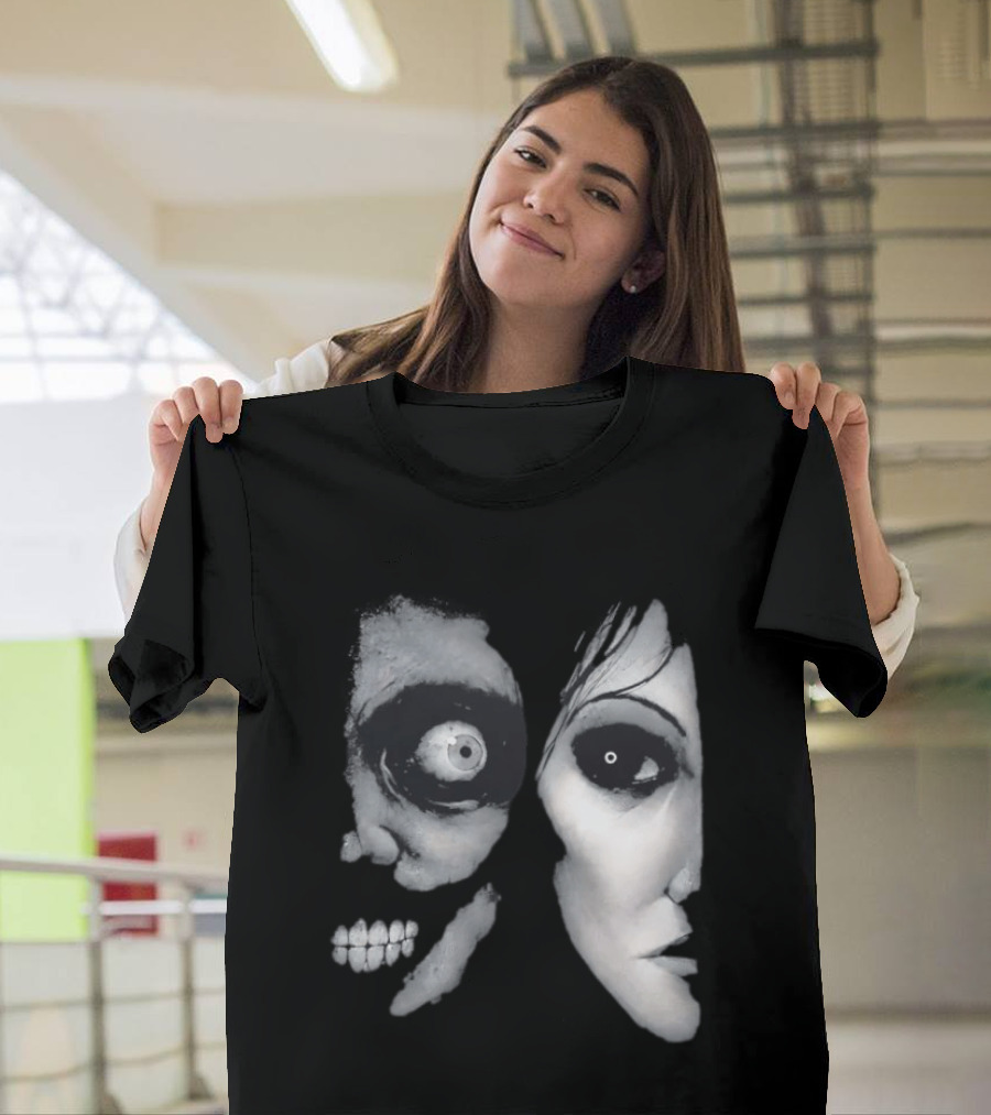The Painter Halloween 2026 Creepy Face Illusion T-Shirt