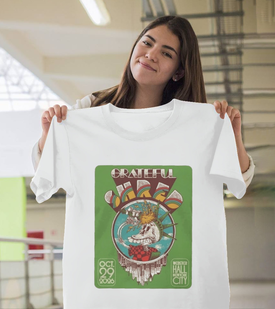 Grateful Shred Webster Hall New York City October 29 2026 Event T-Shirt