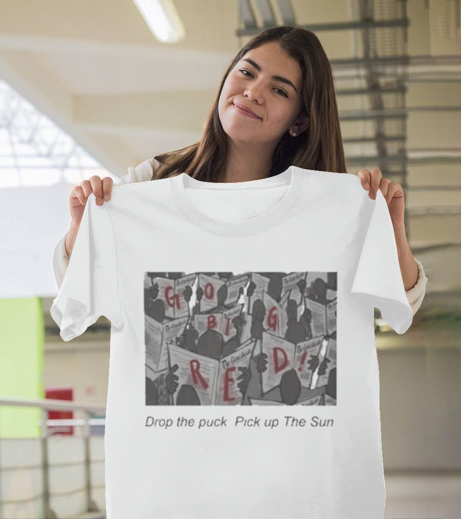 The Cornell Daily Sun Hockey Drop The Puck Pick Up The Sun T-Shirt