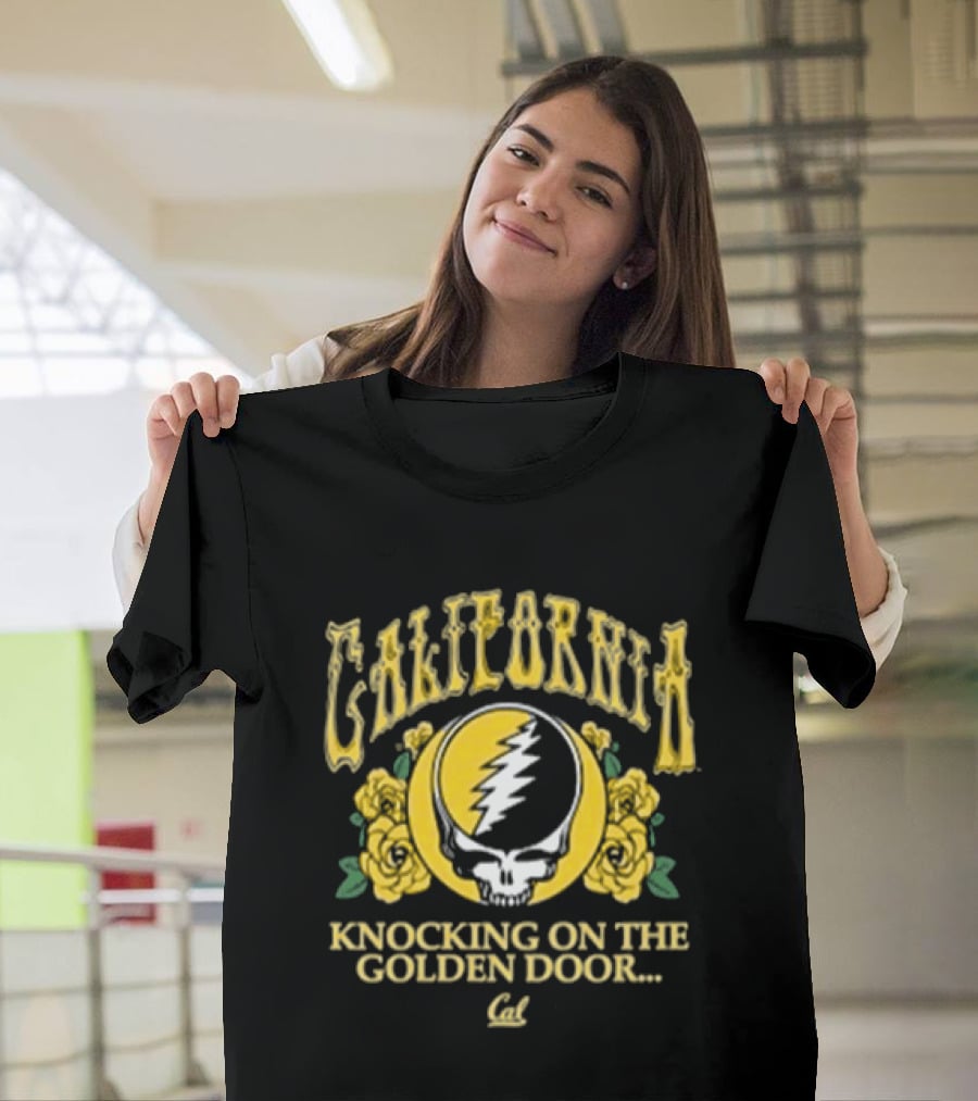 California Knocking On The Golden Door Cal Berkeley Grateful Dead Roses T-Shirt