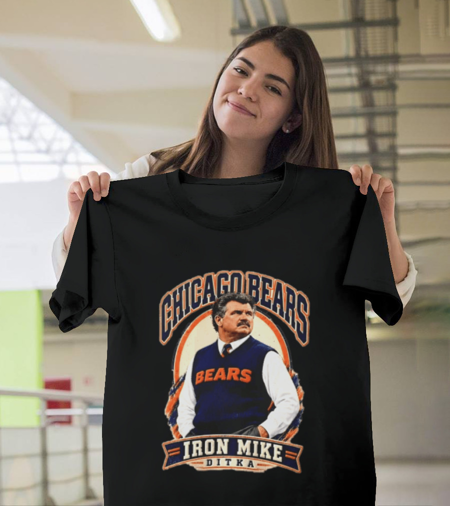 Chicago Bears Iron Mike Ditka NCAA Football T-Shirt
