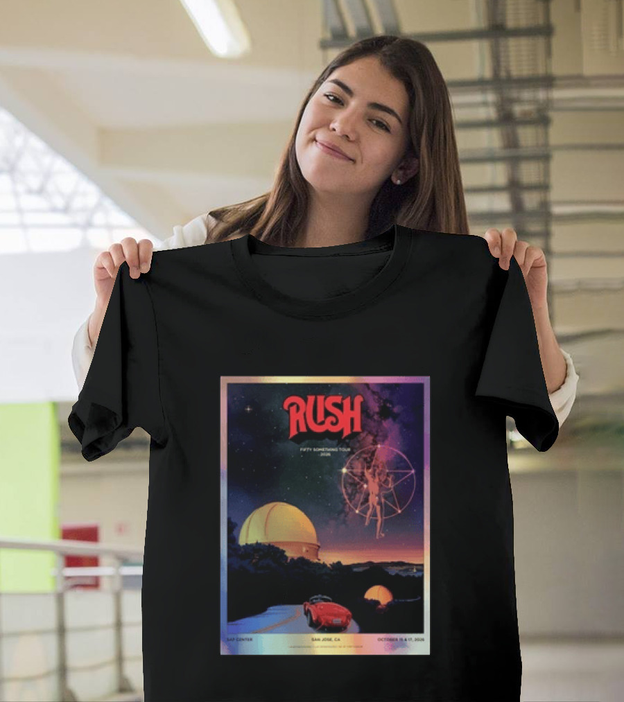 RUSH Fifty Something Tour 2026 San Jose SAP Center October 15 & 17 Concert T-Shirt