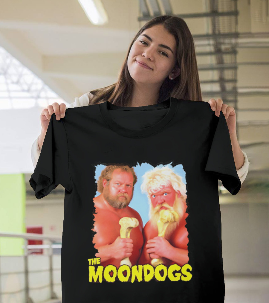 The Moondogs Wrestling Tag Team Iconic Bone Props T-Shirt