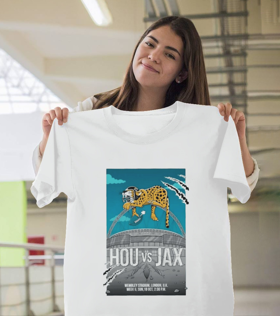 HOU Vs JAX Wembley Stadium London Week 6 Sun 18 Oct 2:30 PM T-Shirt