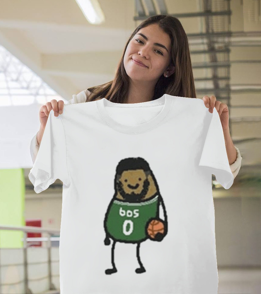 Boston Celtics Jayson Tatum Potatum Cartoon Basketball T-Shirt