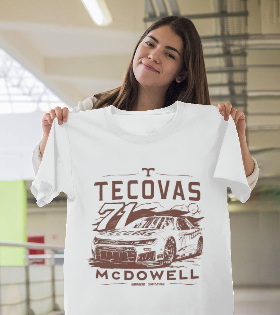 Michael McDowell Tecovas Racing Car #71 T-Shirt