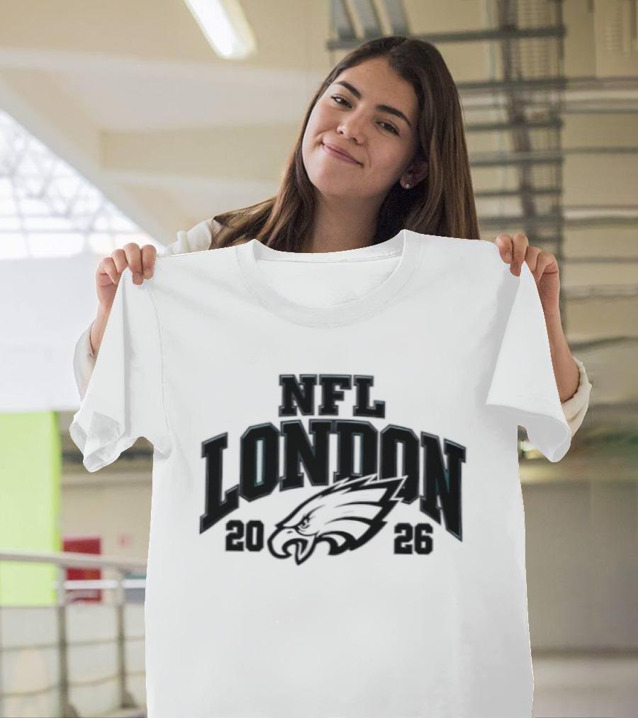 Philadelphia Eagles NFL London 2026 Football Event T-Shirt