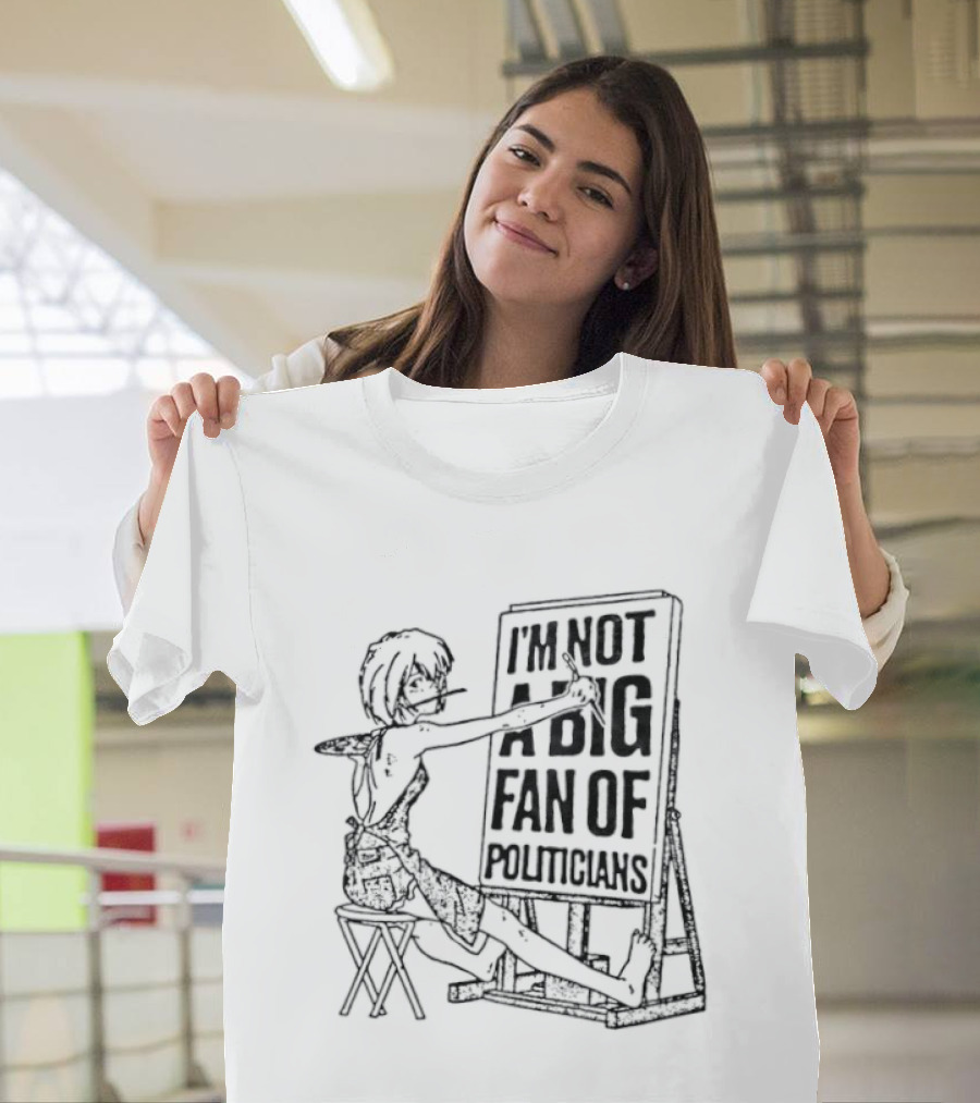 Rei Ayanami I'm Not A Big Fan Of Politicians Chair Sketch T-Shirt