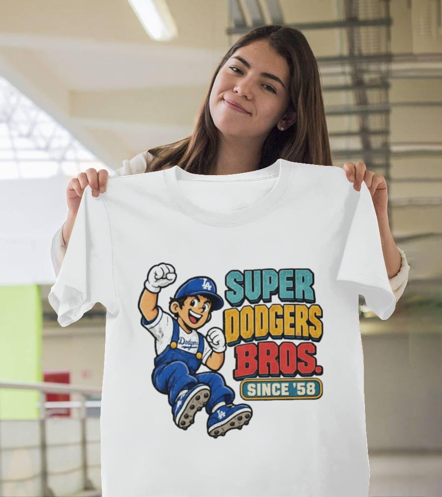 Los Angeles Dodgers Super Bros Since '58 T-Shirt