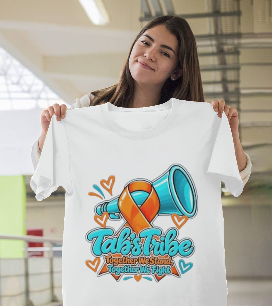 Tab's Tribe Orange Ribbon Together We Stand Fight T-Shirt