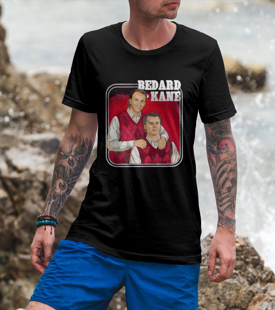 Connor Bedard Patrick Kane Chicago Step Brothers Hockey T-Shirt