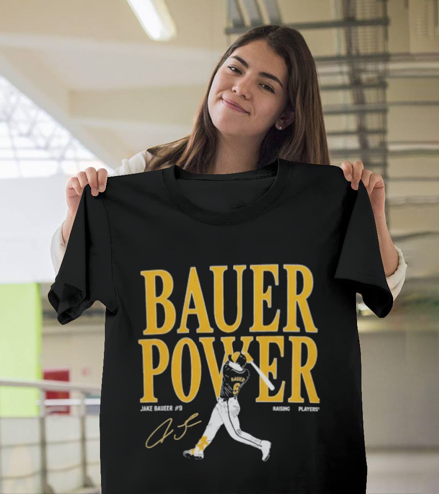 Bauer Power Jake Bauers #9 Baseball Signature T-Shirt