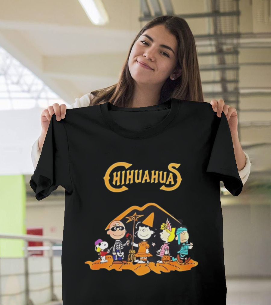 El Paso Chihuahuas Peanuts Halloween 2026 Snoopy Woodstock Lucy Charlie Brown Linus T-Shirt