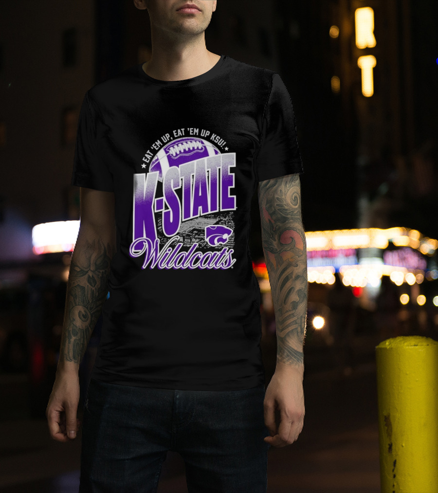 K State Wildcats Football Eat 'Em Up KSU T-Shirt