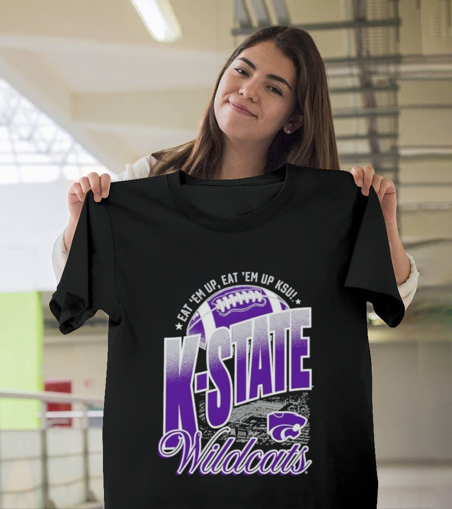 K State Wildcats Football Eat 'Em Up KSU T-Shirt