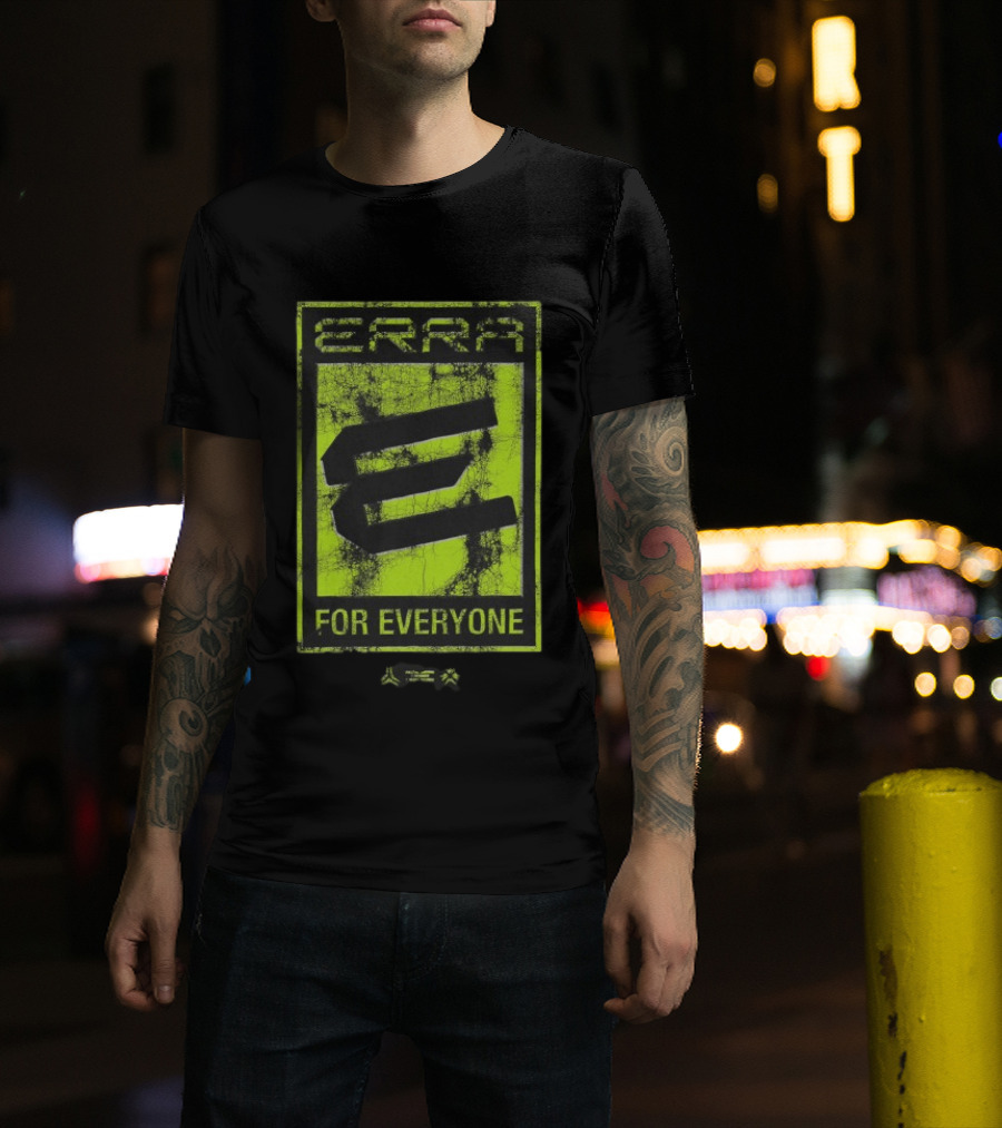 Erra For Everyone Grunge E Xbox Gaming T-Shirt