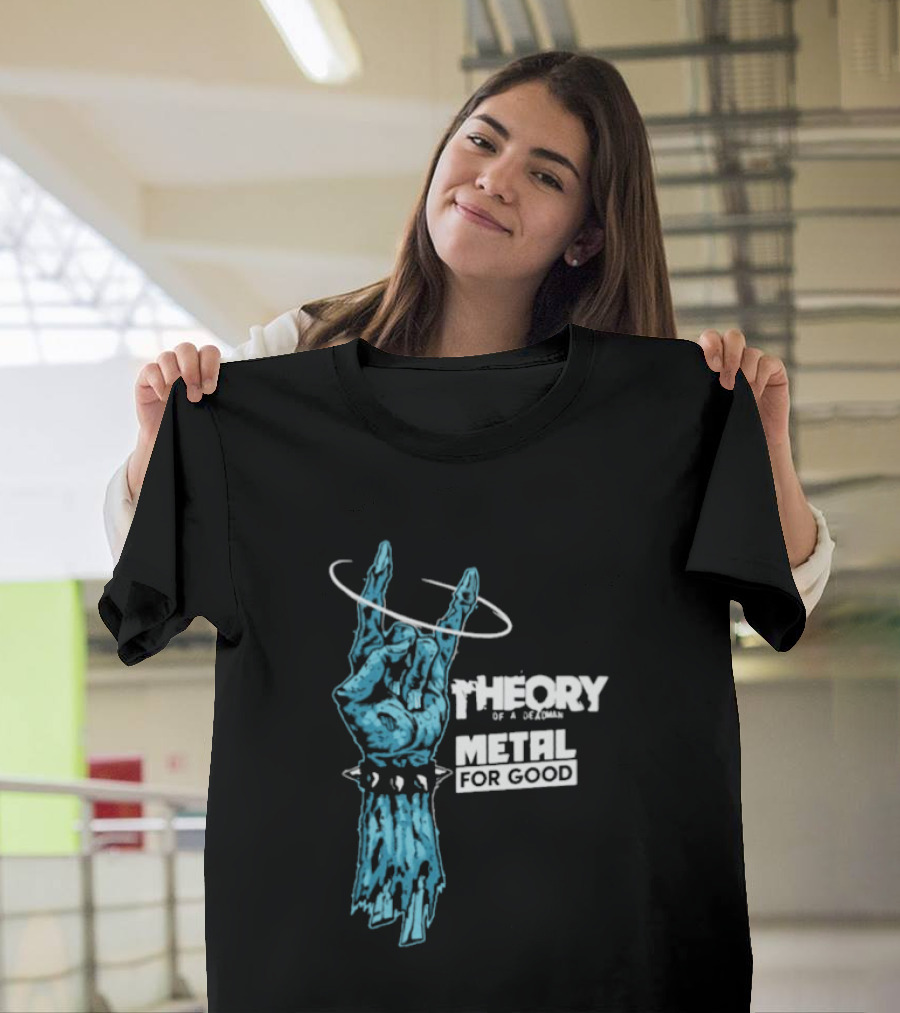 Theory Of A Deadman Metal For Good Blue Hand Halo Collaboration T-Shirt