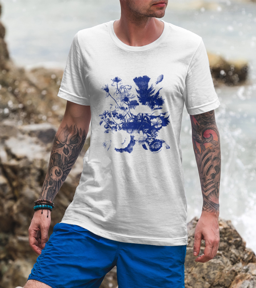 Jessie Ware Superbloom Longsleeve Blue Floral T-Shirt