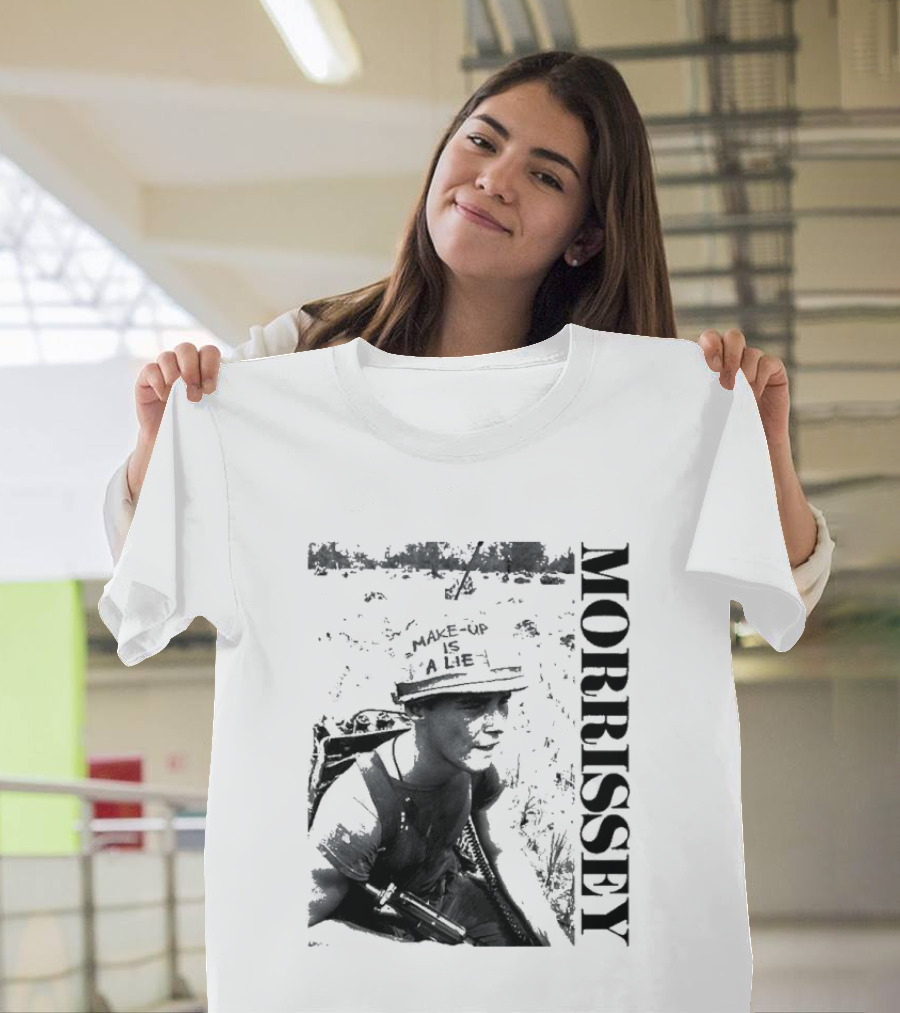 Morrissey Make Up Is A Lie Combat 2026 Tour T-Shirt