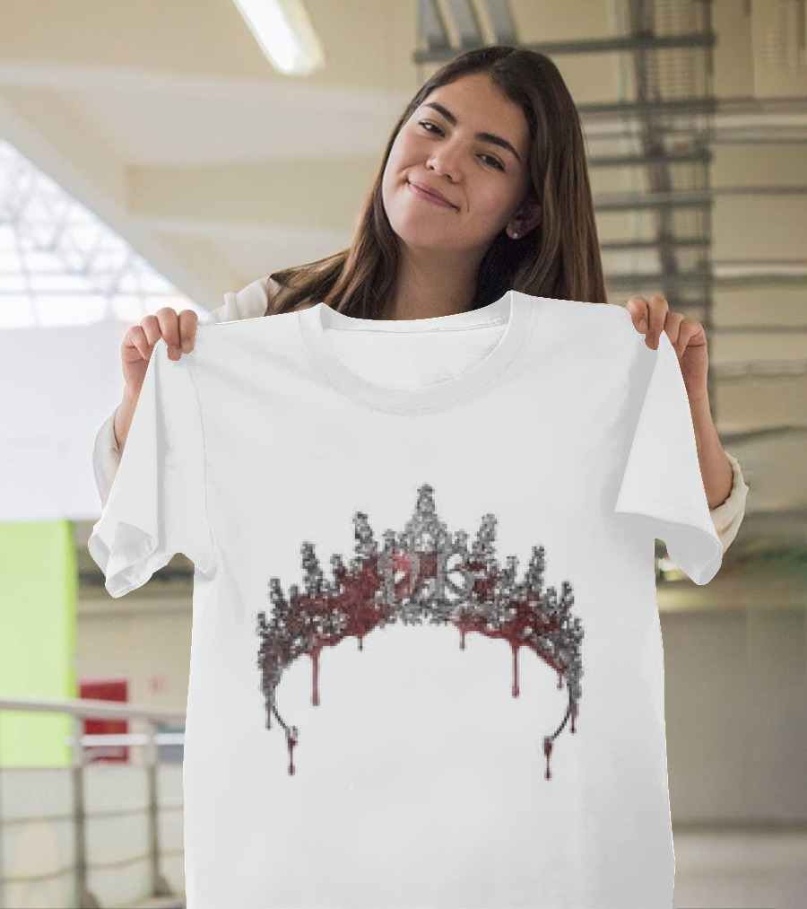 Nessa Barrett Store Bloody Tiara Dark Gothic Blood Dripping Crown T-Shirt