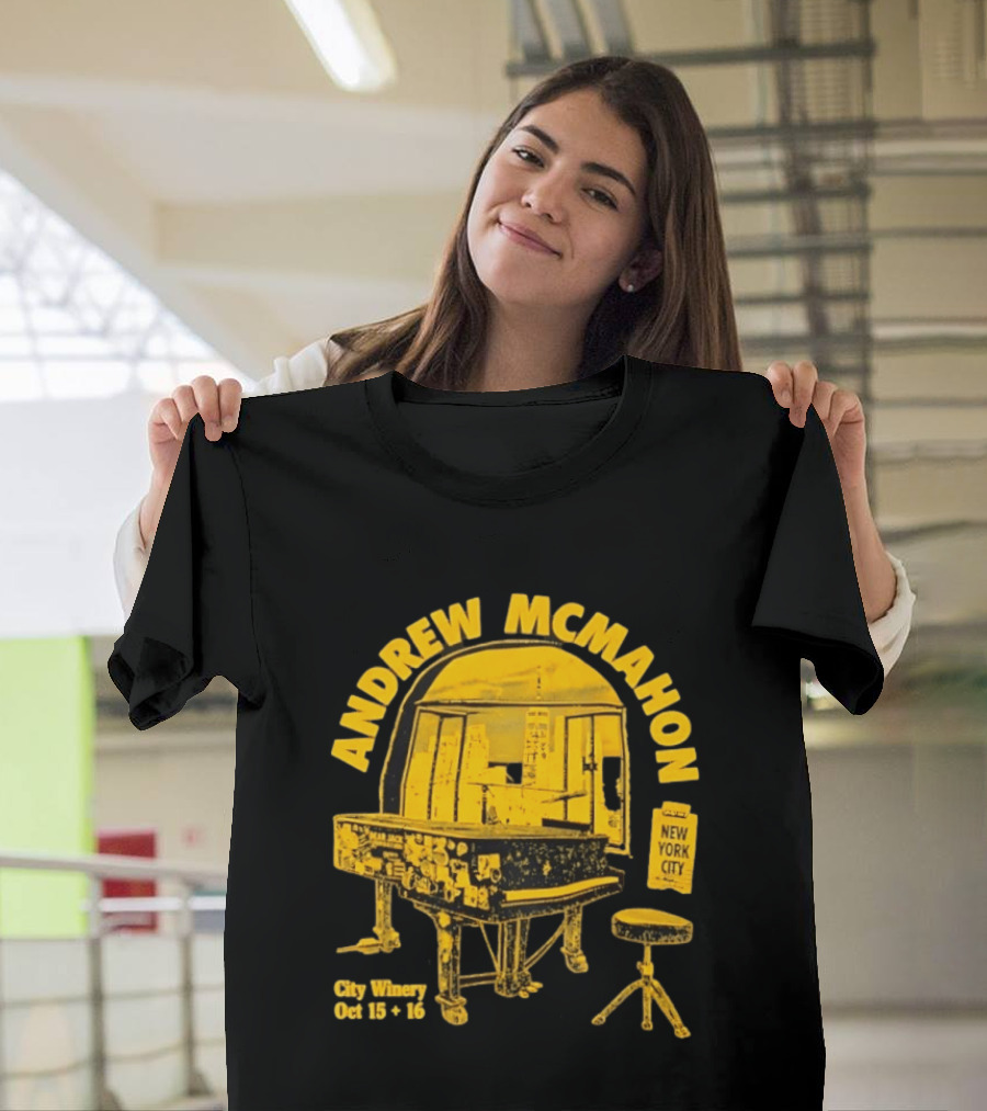 Andrew McMahon City Winery New York City October 15 16 2026 Piano T-Shirt