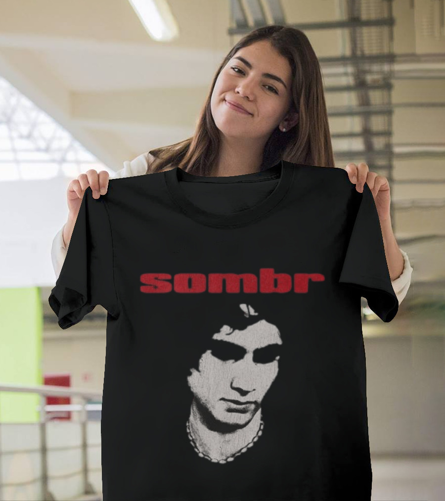Sombr Store 2026 You Are The Reason Dateback Tour Necklace Face T-Shirt