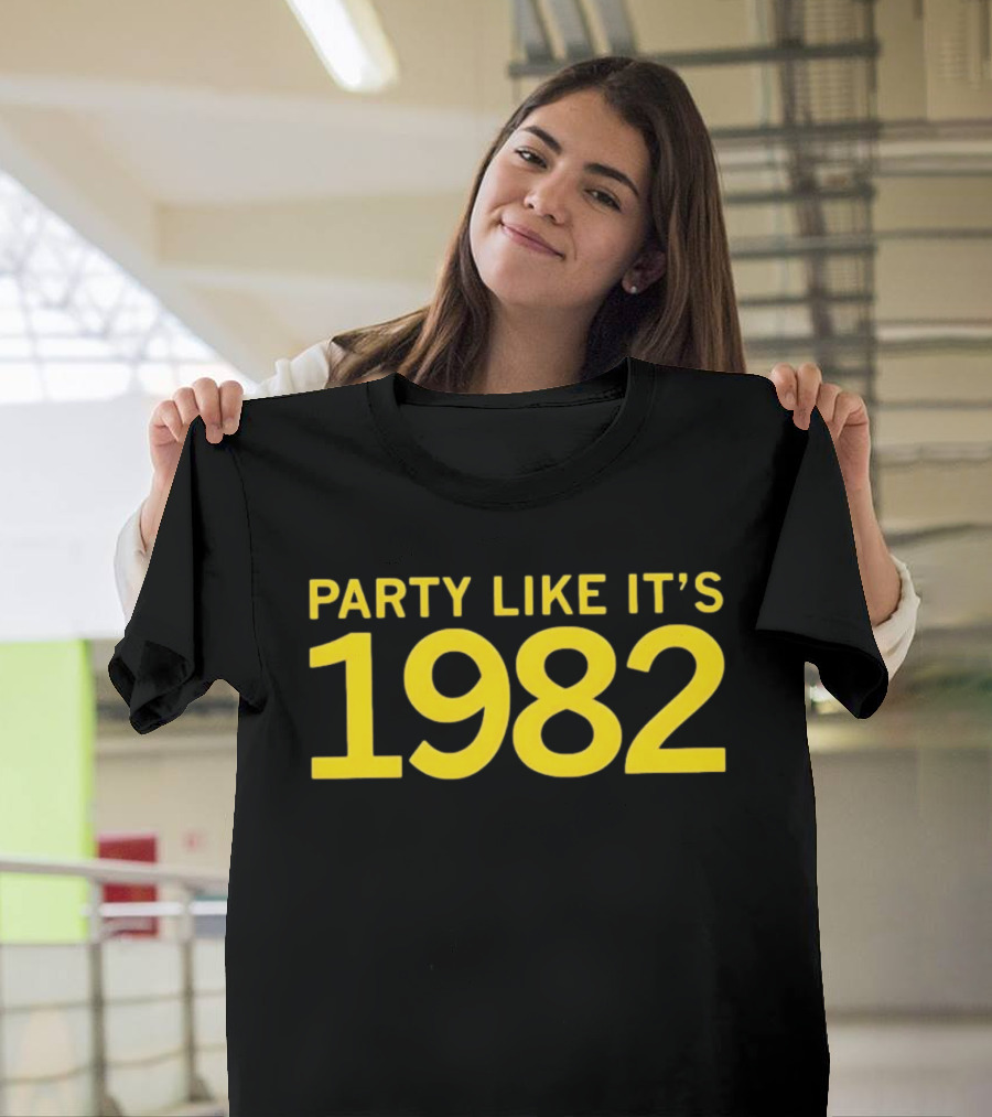 Party Like It's 1982 Birthday Celebration T-Shirt