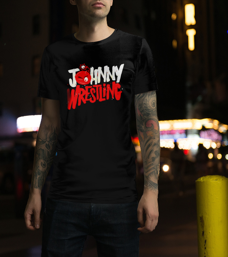 Johnny Wrestling Boom WWE Winking Bomb T-Shirt