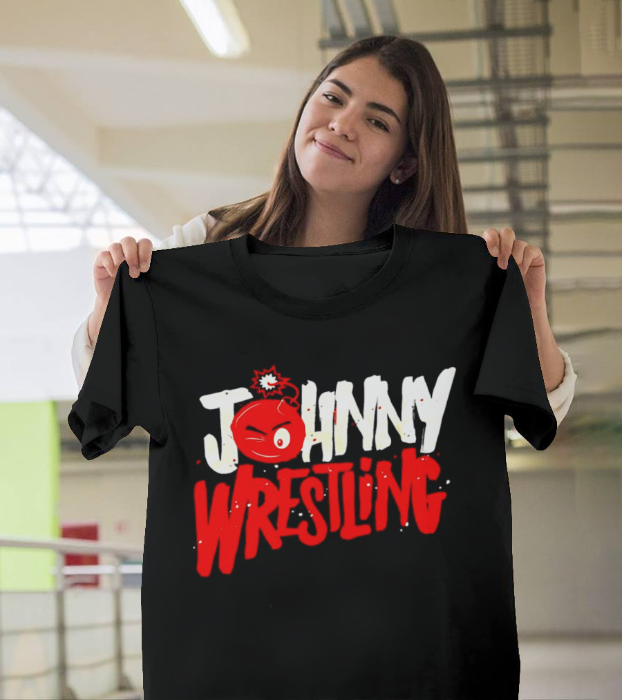 Johnny Wrestling Boom WWE Winking Bomb T-Shirt