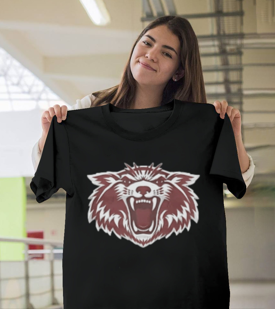 Plano Wildcat Fierce Grin Sports Team Mascot Roaring Face T-Shirt
