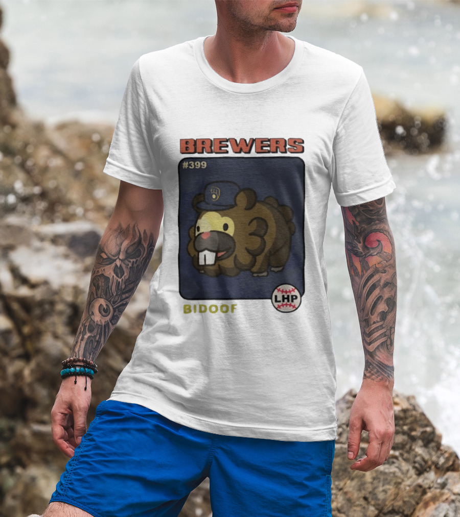 Brewers Bidoof #399 LHP Collaboration T-Shirt