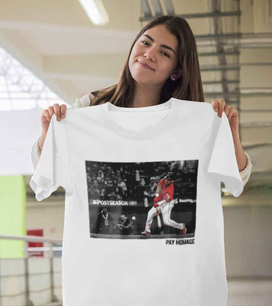Cleveland Baseball Pay Homage Postseason Action T-Shirt