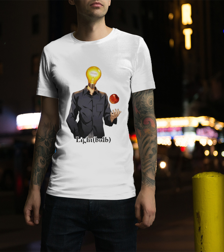 Yagami Raito Lightbulb Apple Interaction T-Shirt
