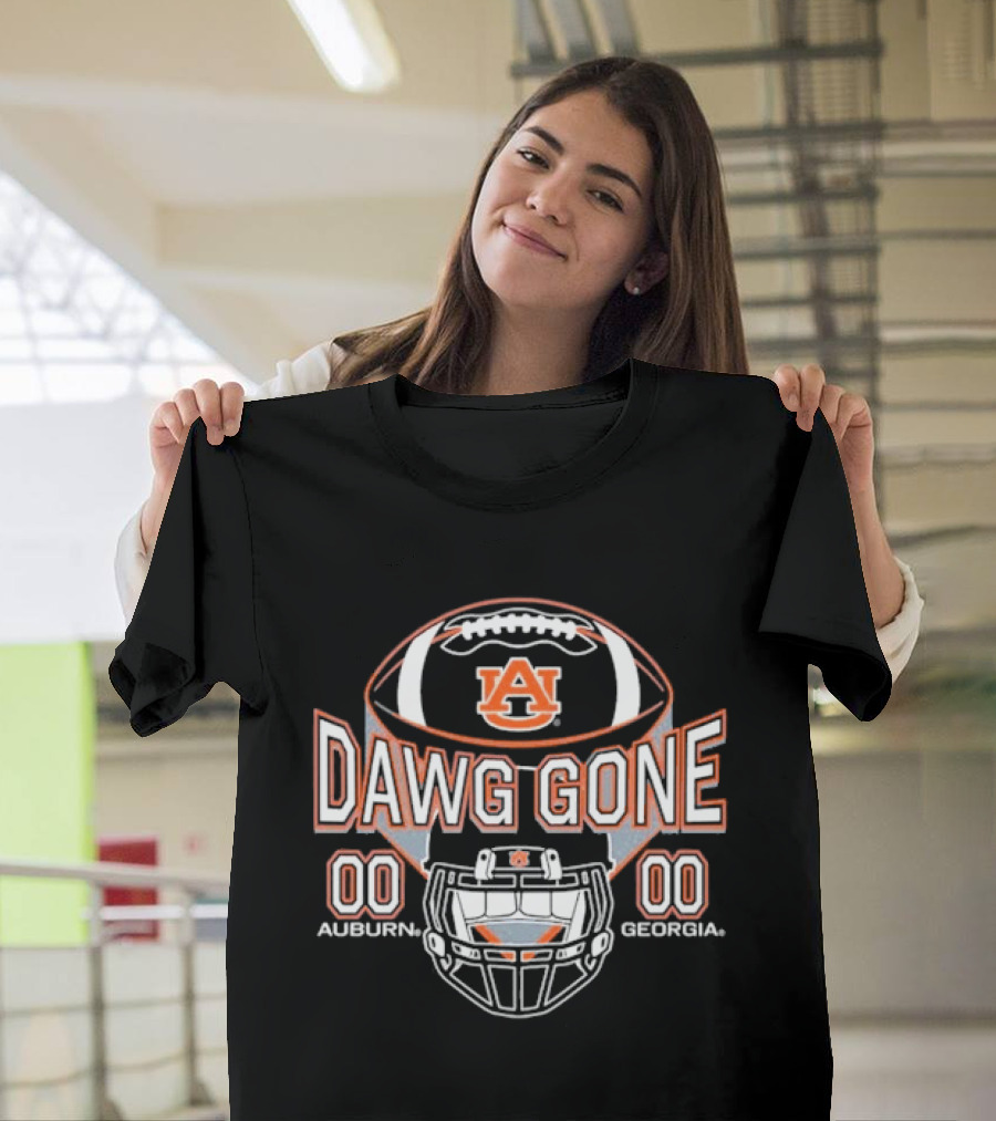 Auburn Tigers Football Dawg Gone Georgia Bulldogs Rivalry 00 00 T-Shirt