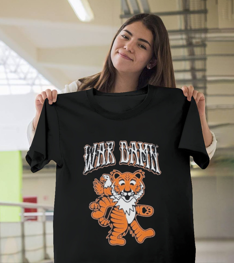 Auburn Tigers War Damn Tiger And Eagle T-Shirt