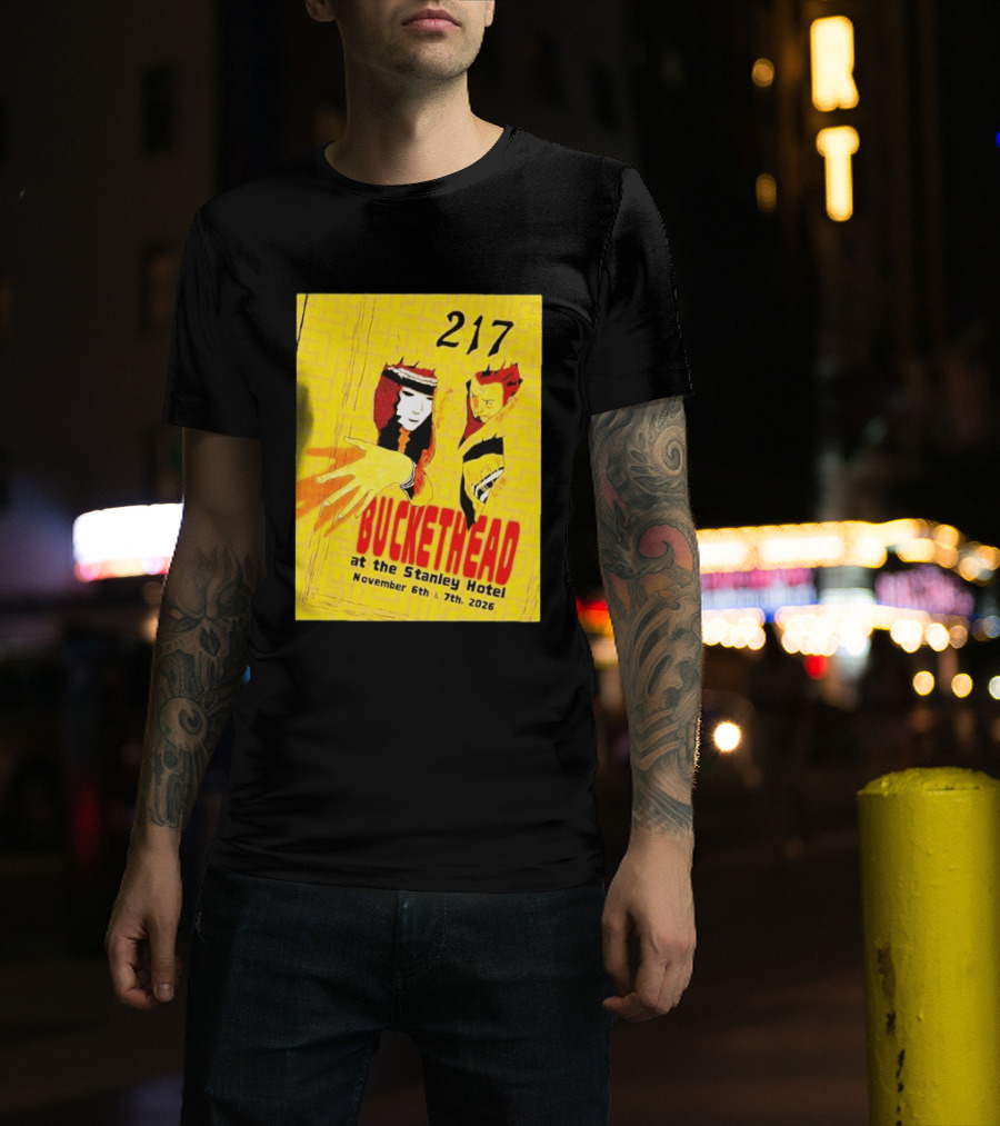 Buckethead 217 At The Stanley Hotel November 6th & 7th 2026 T-Shirt