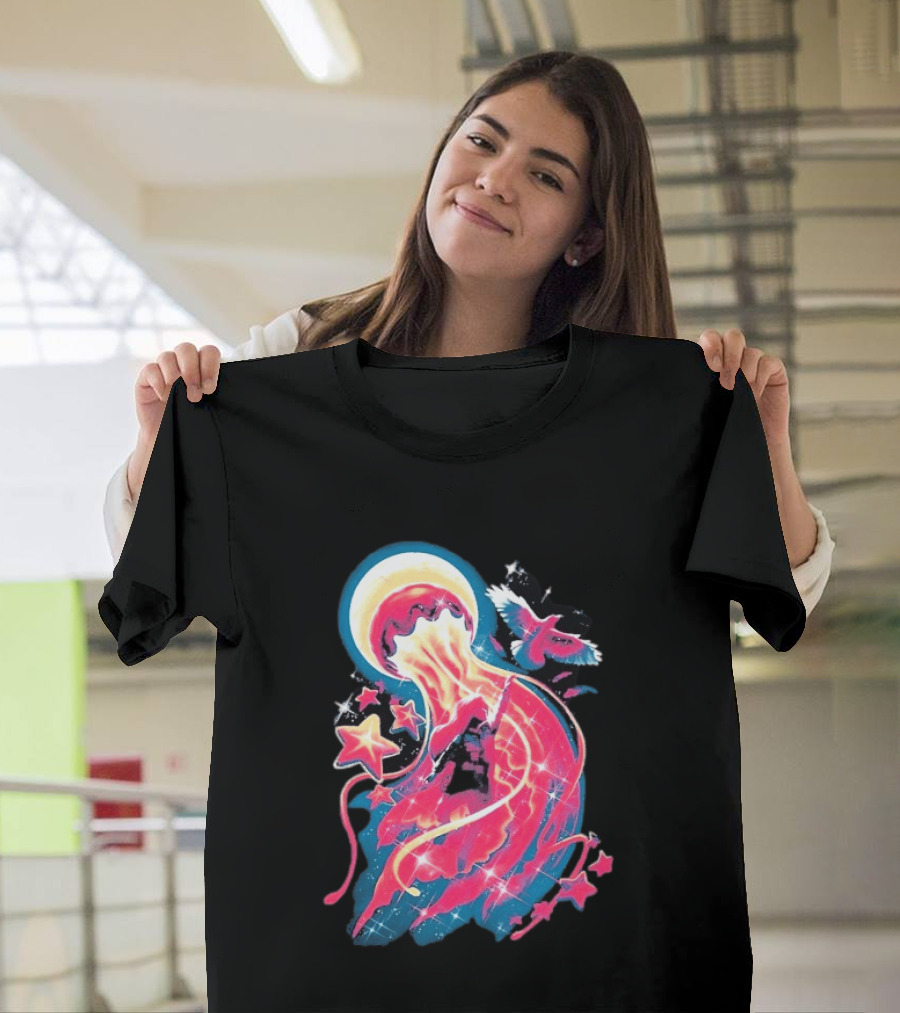Celeste Beyond The Mountain Cosmic Jellyfish And Stars T-Shirt