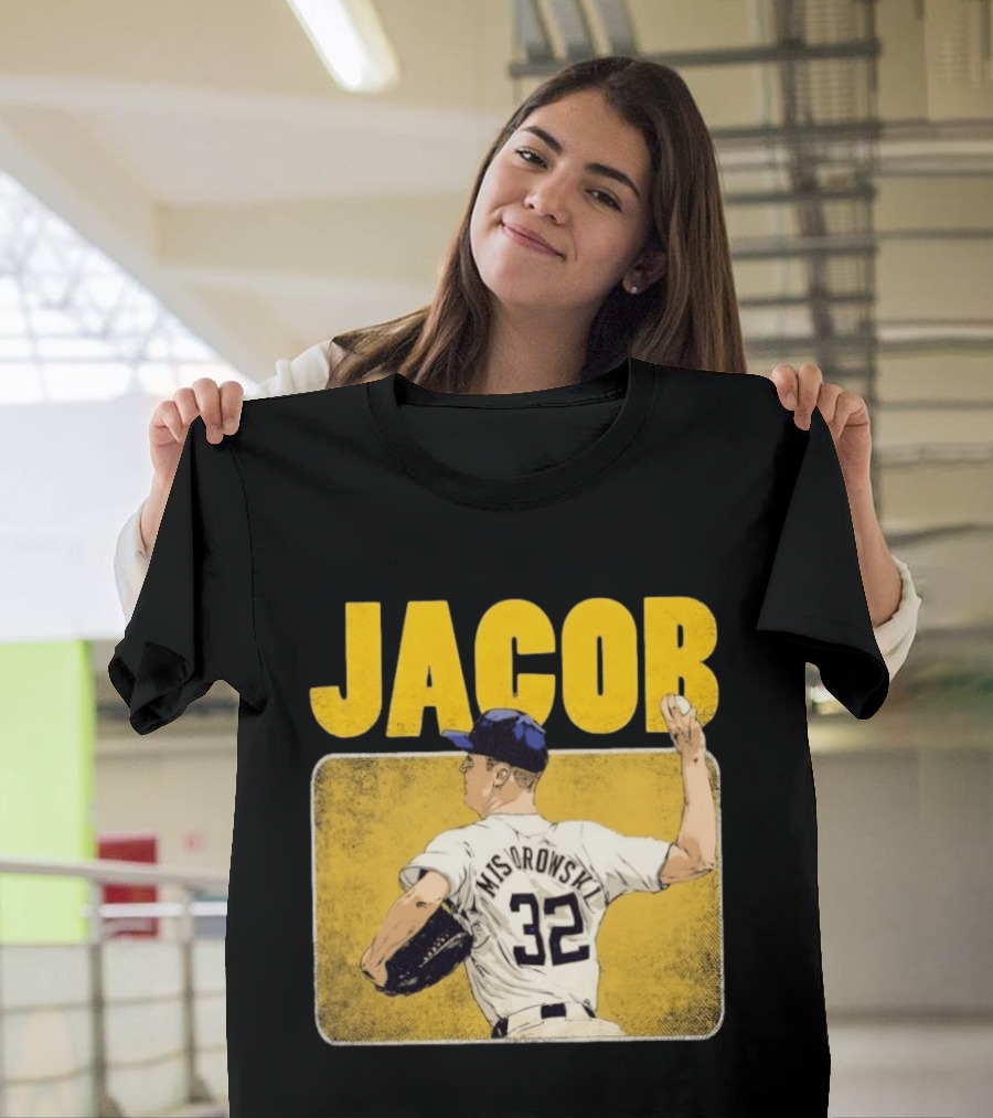 Jacob Misiorowski 32 Milwaukee Brewers Baseball Player Highlight T-Shirt