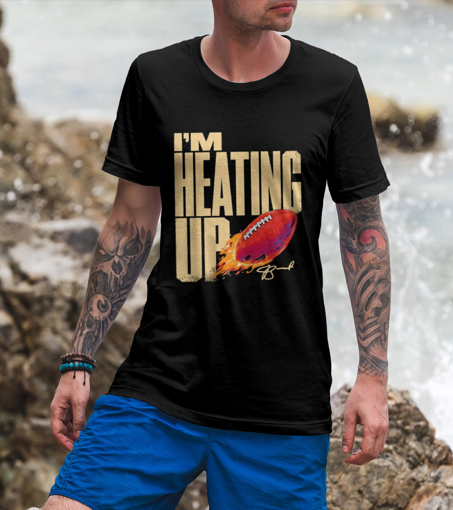 I'm Heating Up Jameis Winston New York Giants Stacked Football T-Shirt