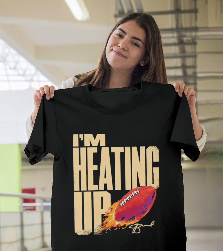 I'm Heating Up Jameis Winston New York Giants Stacked Football T-Shirt