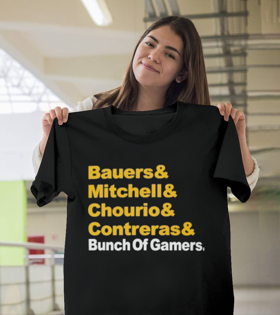 Milwaukee Brewers Bauers Mitchell Chourio Contreras Bunch Of Gamers T-Shirt