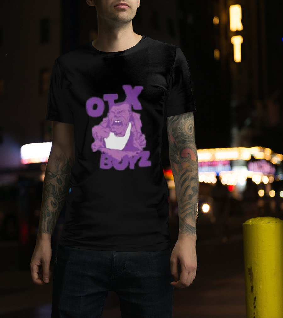 OTX Boyz Purple Character Geezy World Store Breakout T-Shirt