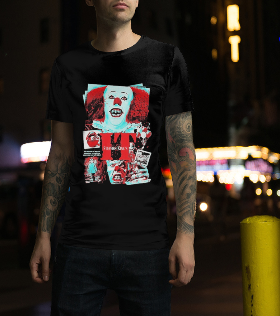 Stephen King's IT Beep Beep Richie Pennywise And Nightmare In Derry T-Shirt