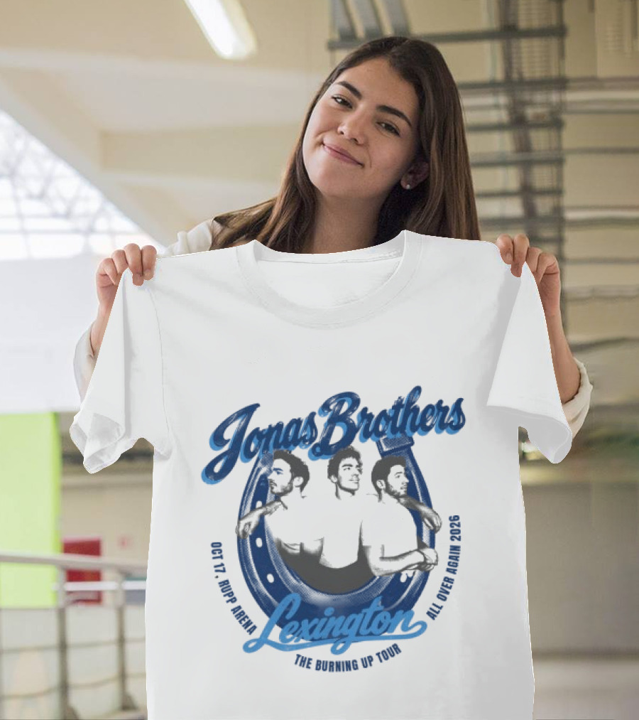 Jonas Brothers Lexington KY Tour Oct 17 2007 Burning Up 2023 T-Shirt
