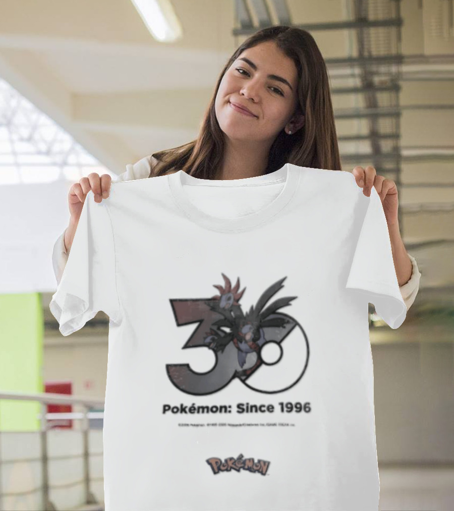 Pokemon Since 1996 Video Game 30th Anniversary Celebration T-Shirt