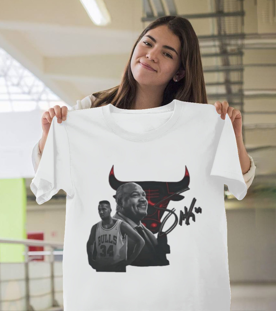 Stacey King Chicago Bulls Legend 34 Bulls T-Shirt